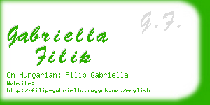 gabriella filip business card